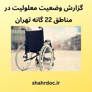 وضعیت معلولیت در شهر تهران